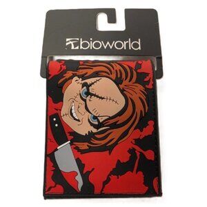 Chucky Embossed Horror Bifold Wallet Knife Graphic PU Leather